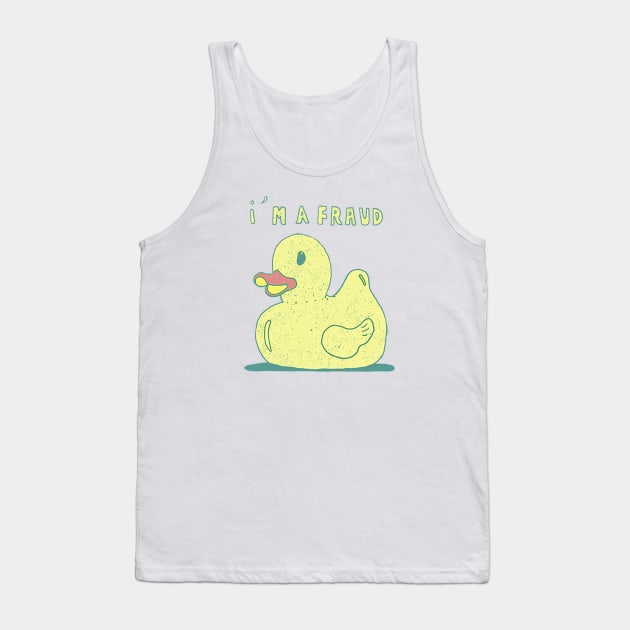 I'm a Fraud Tank Top by Rubbish Cartoon